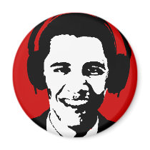 Barack Obama headphones magnets by ElectionGear Barack Obama headphones magnets