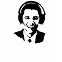 Barack Obama headphones t-shirt by Frobama Barack Obama headphones t-shirt