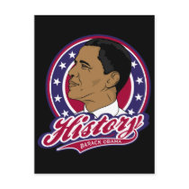 Barack Obama History Postcard