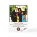 Barack Obama Holiday Christmas Card by DiscoverBG Barack Obama Holiday Christmas Card