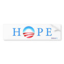 Barack Obama Hope Bumper Sticker bumper stickers