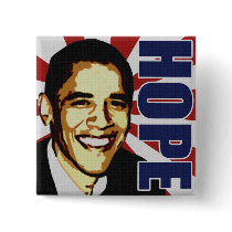 Barack Obama Hope Button