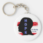 BARACK OBAMA HOPE GRUNGE KEYCHAINS