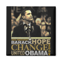 Barack Obama Hope magnets by OvalOfficeProducts Barack Obama Hope magnets