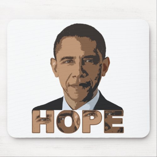 barack obama hope image. Barack Obama HOPE mousepad