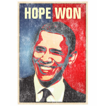 Barack Obama -  HOPE WON t-shirts