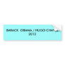 BARACK  OBAMA / HUGO CHAVEZ 2012 BUMPER STICKER