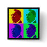 Barack Obama in Living Color (Foursquare Button)