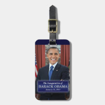 Barack Obama Inauguration 2013 Bag Tag