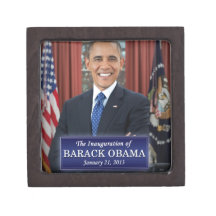 Barack Obama Inauguration 2013 Premium Trinket Boxes