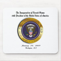 BARACK OBAMA INAUGURATION DAY mousepads