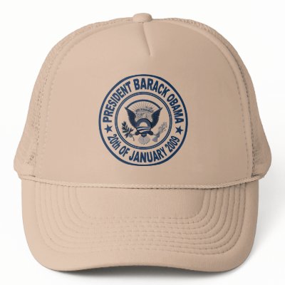 Barack Obama Inauguration Presidential Seal Hats by obamashirtstop