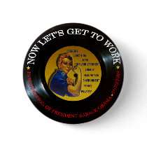BARACK OBAMA INAUGURATION VINYL buttons