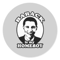 Barack Obama is my homeboy stickers
