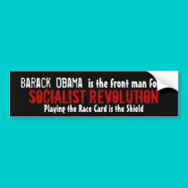 Barack Obama, is the front man for... - Customized bumper stickers by jenniekurono Barack Obama, is the front man for... - Customized bumper stickers
