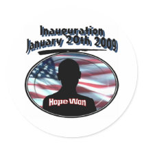 Barack Obama January 20th 2009 Inauguration stickers by fashionfiles Barack Obama January 20th 2009 Inauguration stickers