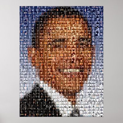 BARACK OBAMA montage Poster by