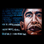 Barack Obama Mural & Speech, Brooklyn, New York Poster