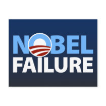 Barack Obama: Nobel Failure Post Card