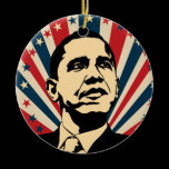 Barack Obama Christmas Tree Ornament