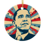 Barack Obama Christmas Tree Ornament