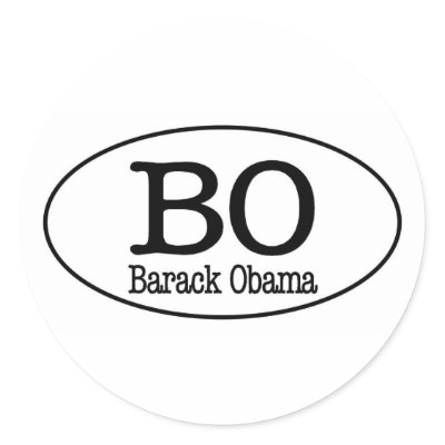 barack obama oval round stickers by unclegear