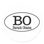 barack obama oval round stickers