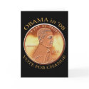 Barack Obama Penny Card by JerryLambert Barack Obama Penny Card