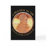 Barack Obama Penny Card