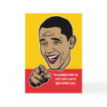 Barack Obama Personalized Card