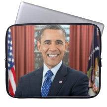 Barack Obama portrait Computer Sleeve