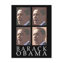 Barack Obama Portrait Postcard by irregulargoods Barack Obama Portrait Postcard