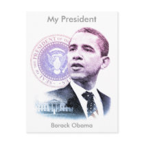 Barack Obama Portrait postcards by tempera70 Barack Obama Portrait postcards