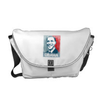 BARACK OBAMA POSTER Vintage.png messenger bags