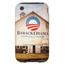Barack Obama Presidential Campaign Barn Tough iPhone 3 Case