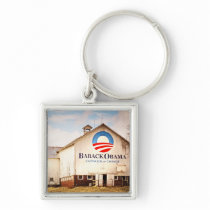 Barack Obama Presidential Campaign Barn Keychains