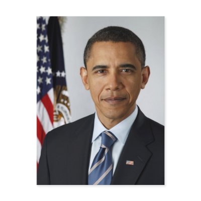 Barack Obama Presidential Portrait Post Card by Onshi_Designs