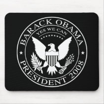 Barack Obama Presidential Seal 2008 Mousepad by strk3 Barack Obama Presidential Seal 2008 Mousepad