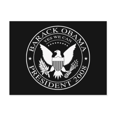 Barack Obama Presidential Seal 2008 Postcard by strk3