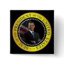 Barack Obama - Presidential Seal Button