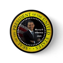 Barack Obama - Presidential Seal Button by inauguration_2009 Barack Obama - Presidential Seal Button