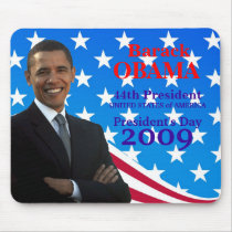 Barack Obama President's Day Mousepad by inauguration_2009 Barack Obama President's Day Mousepad