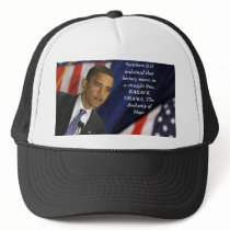 Barack Obama Quote on History Mesh Hats