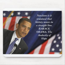 Barack Obama Quote on History mousepads