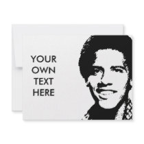 Barack Obama retro invitations