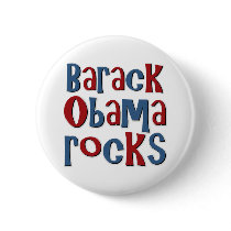Barack Obama Rocks buttons by TeeShirtsTShirts Barack Obama Rocks buttons