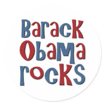 Barack Obama Rocks stickers by TeeShirtsTShirts Barack Obama Rocks stickers