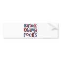 Barack Obama Rocks Tees and Gifts bumper stickers by TeeShirtsTShirts Barack Obama Rocks Tees and Gifts bumper stickers