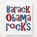 Barack Obama Rocks Tees and Gifts mousepads by TeeShirtsTShirts Barack Obama Rocks Tees and Gifts mousepads