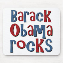 Barack Obama Rocks Tees and Gifts mousepads by TeeShirtsTShirts Barack Obama Rocks Tees and Gifts mousepads